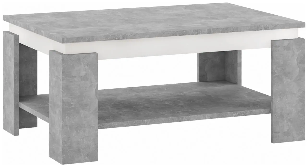 Masa pentru reviste Tempo Kondela Piani (Concrete/White) - 4