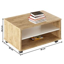 Masa pentru reviste Tempo Kondela Rioma Typ 32 (Artisan Oak/White) Thumb