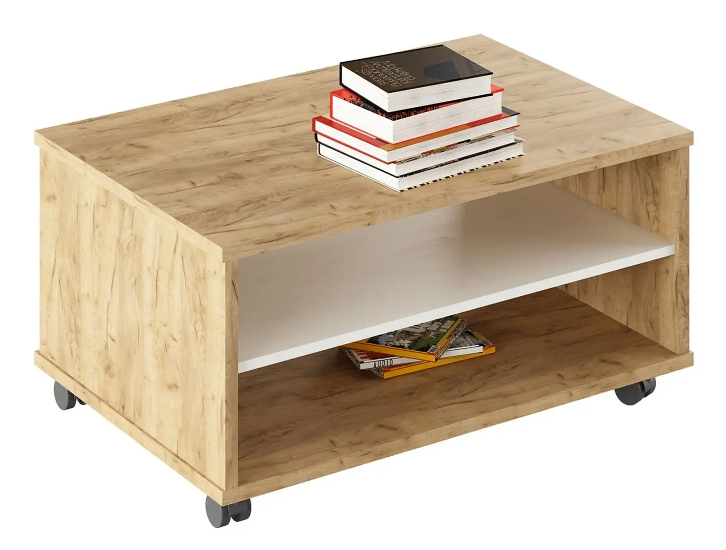 Masa pentru reviste Tempo Kondela Rioma Typ 32 (Artisan Oak/White)