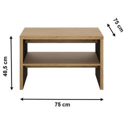 Журнальный столик Tempo Kondela Sheldon Typ 71 (Shetland Oak) Thumb