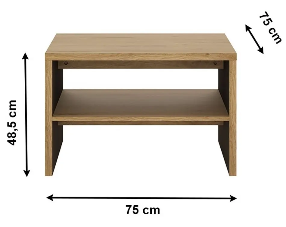 Журнальный столик Tempo Kondela Sheldon Typ 71 (Shetland Oak) - 4
