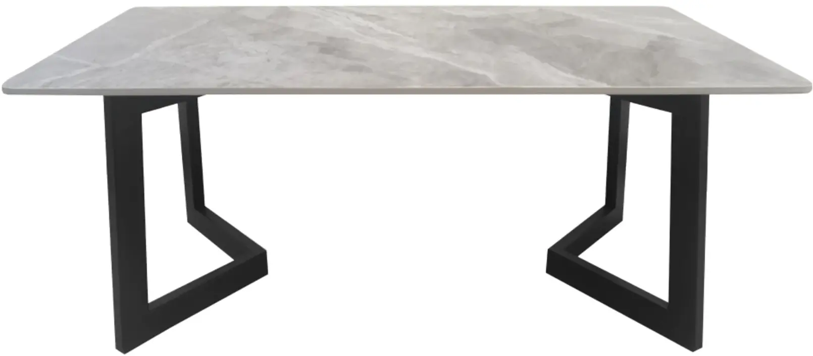 Masa pentru reviste Tempo Kondela Sofian (Grey Marble/Black) - 2
