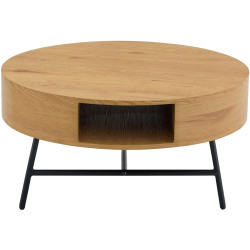 Masa pentru reviste Tempo Kondela Tarmon (Grandson Oak/Black) Thumb