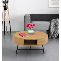 Masa pentru reviste Tempo Kondela Tarmon (Grandson Oak/Black)