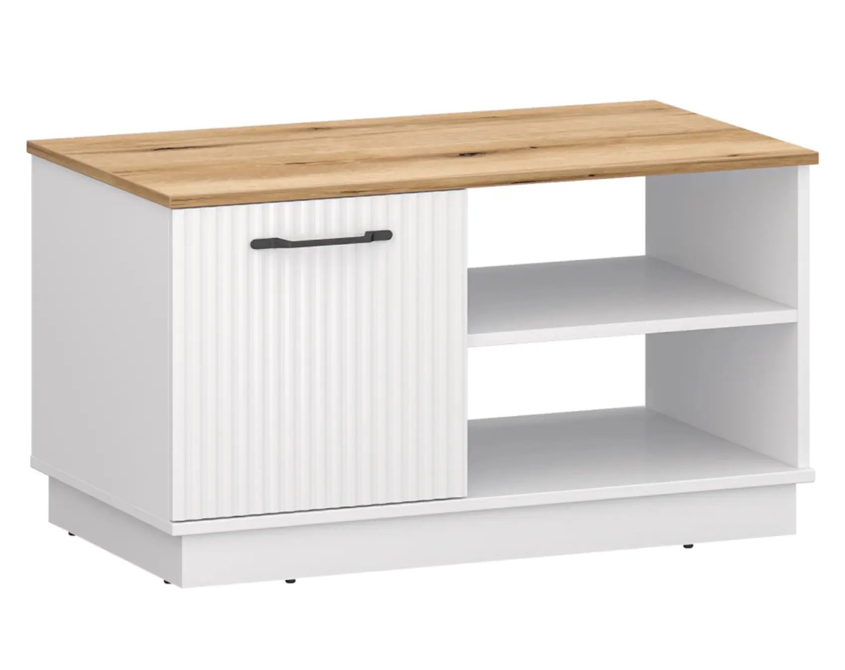 Masa pentru reviste Tempo Kondela Velis 1D (White/Evoke Oak) - 2