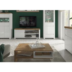 Masa pentru reviste Tempo Kondela Vilgo 90 (Wotan Oak/White) Thumb