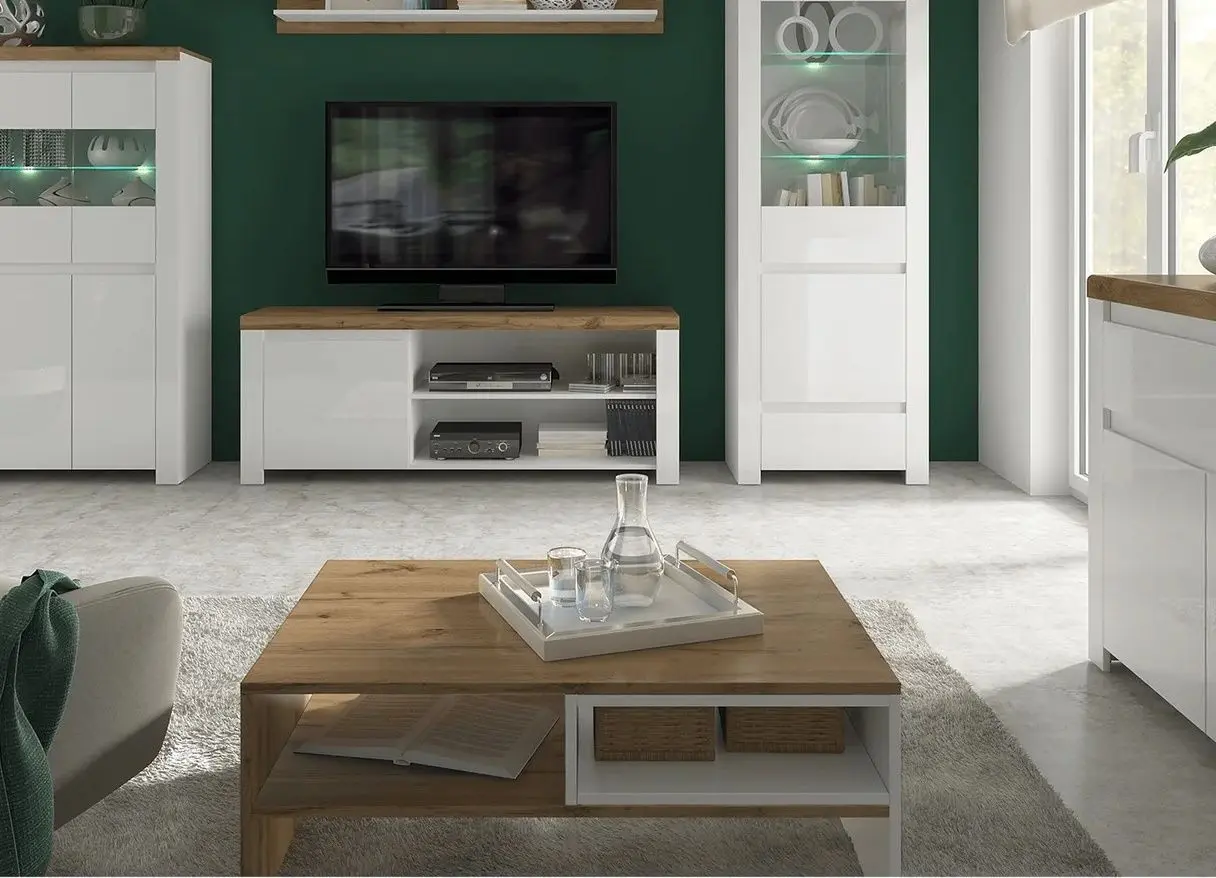 Masa pentru reviste Tempo Kondela Vilgo 90 (Wotan Oak/White)