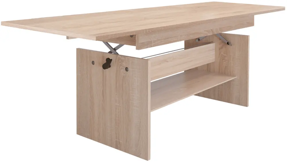 Журнальный столик-трансформер Tempo Kondela Lavko New (Sonoma Oak) - 4