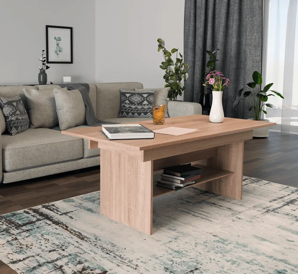 Журнальный столик-трансформер Tempo Kondela Lavko New (Sonoma Oak)