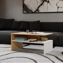 Журнальный столик TopEshop Boston (Artisan Oak/White)