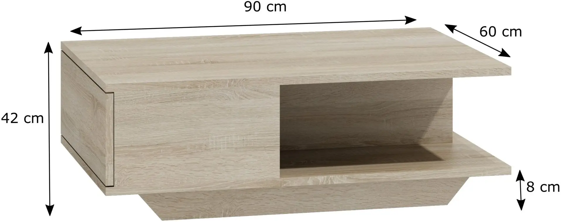 Журнальный столик TopEshop Denver (Sonoma Oak)