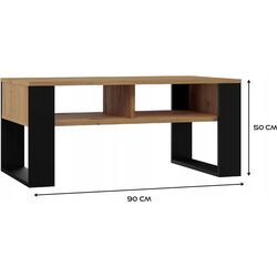 Masa pentru reviste TopEshop Modern 2P (Artisan Oak/Black) Thumb