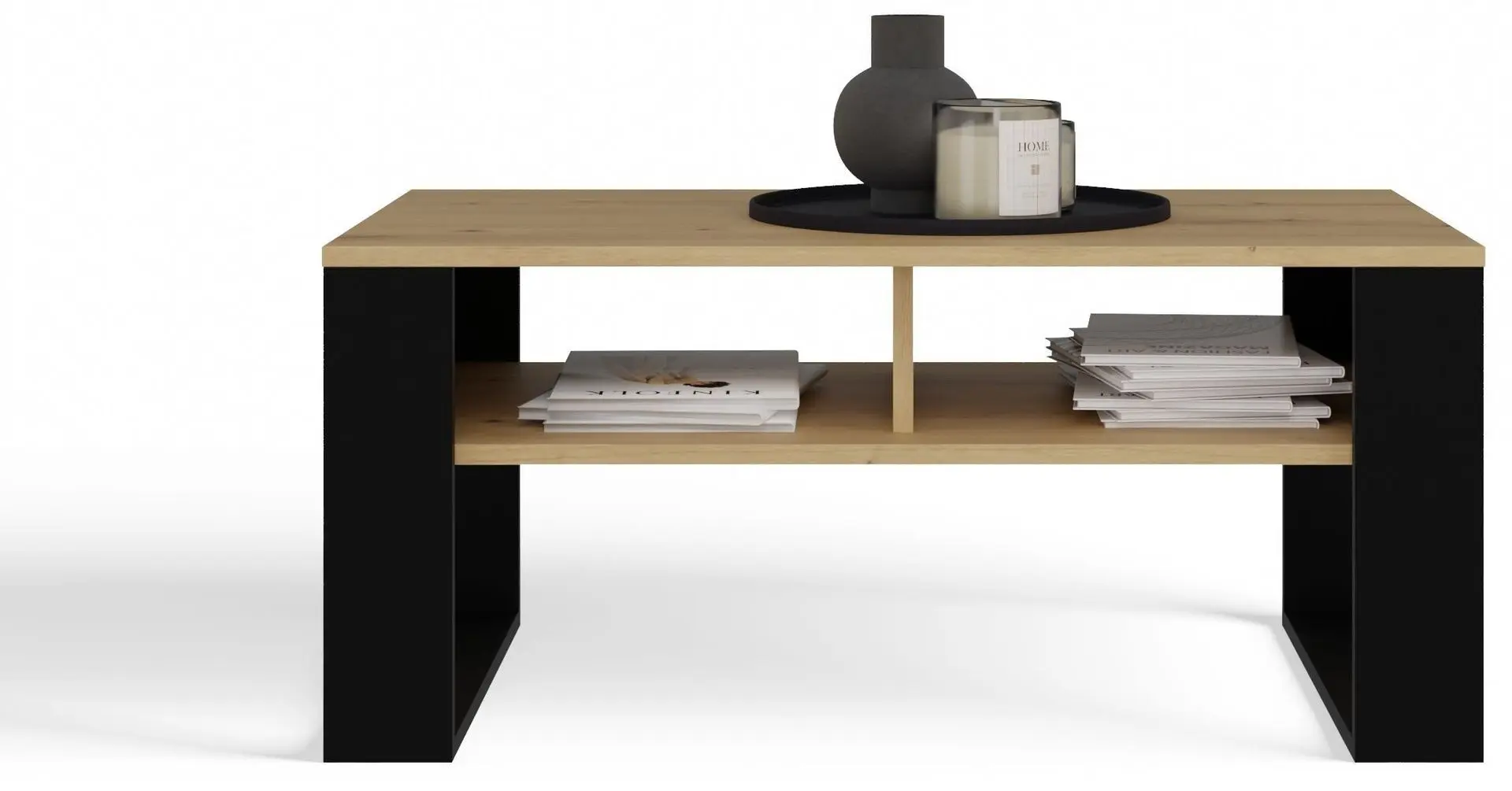 Masa pentru reviste TopEshop Modern 2P Slim (Artisan Oak/Black)