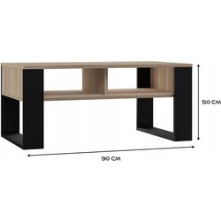 Masa pentru reviste TopEshop Modern 2P (Sonoma Oak/Black) Thumb