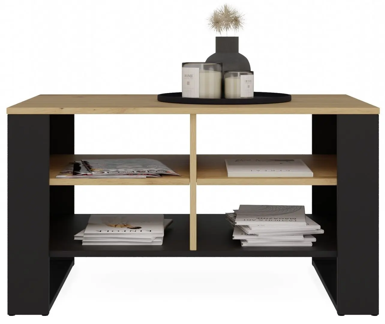 Masa pentru reviste TopEshop Modern 4P (Artisan Oak/Black)