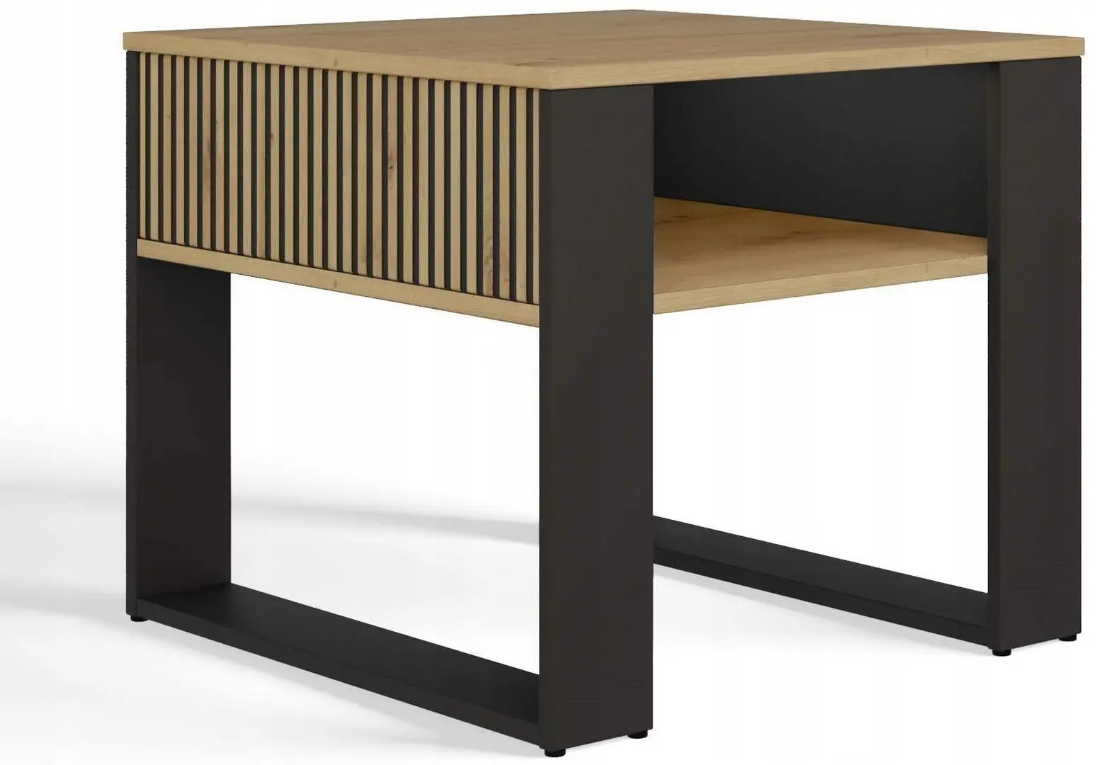 Masa pentru reviste TopEshop Modern Mini 2P Slim (Artisan Oak/Black)