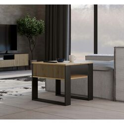 Журнальный столик TopEshop Modern Mini 2P Slim (Artisan Oak/Black)