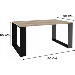 Masa pentru reviste TopEshop Modern (Sonoma Oak/Black) Thumb