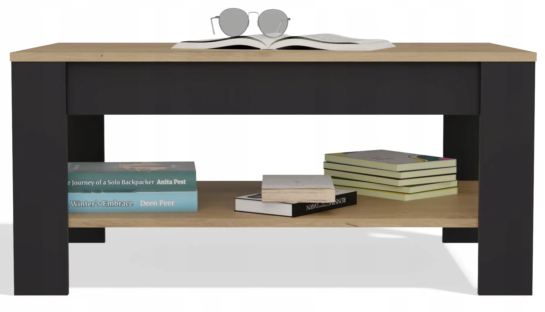 Журнальный столик TopEshop Ohio (Artisan Oak/Black)