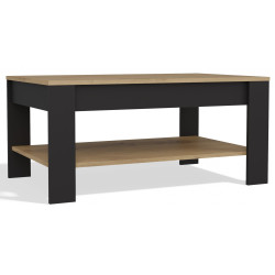 Журнальный столик TopEshop Ohio (Artisan Oak/Black) Thumb