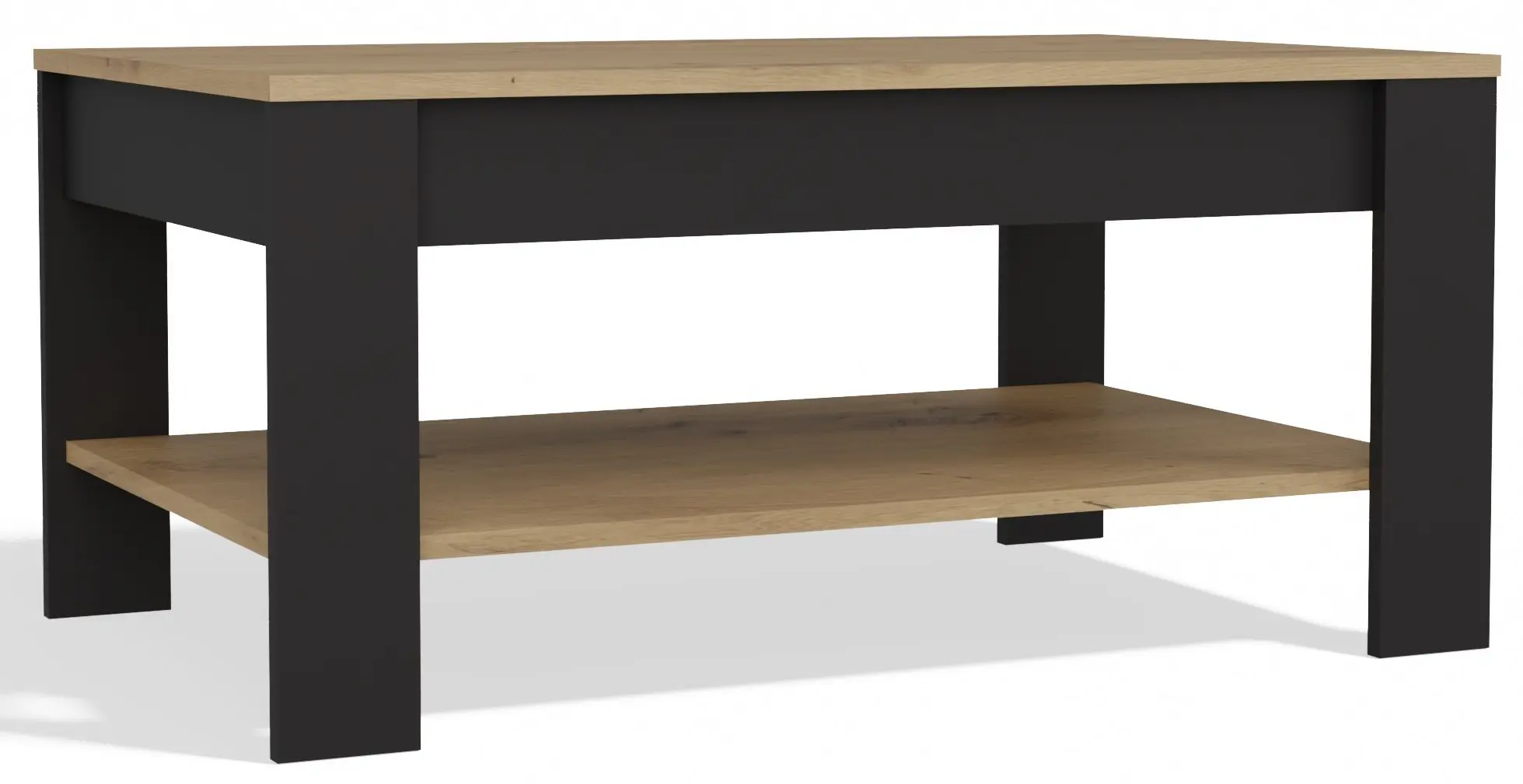 Журнальный столик TopEshop Ohio (Artisan Oak/Black)