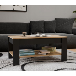 Журнальный столик TopEshop Ohio (Artisan Oak/Black) Thumb