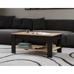 Журнальный столик TopEshop Ohio (Artisan Oak/Black) Thumb