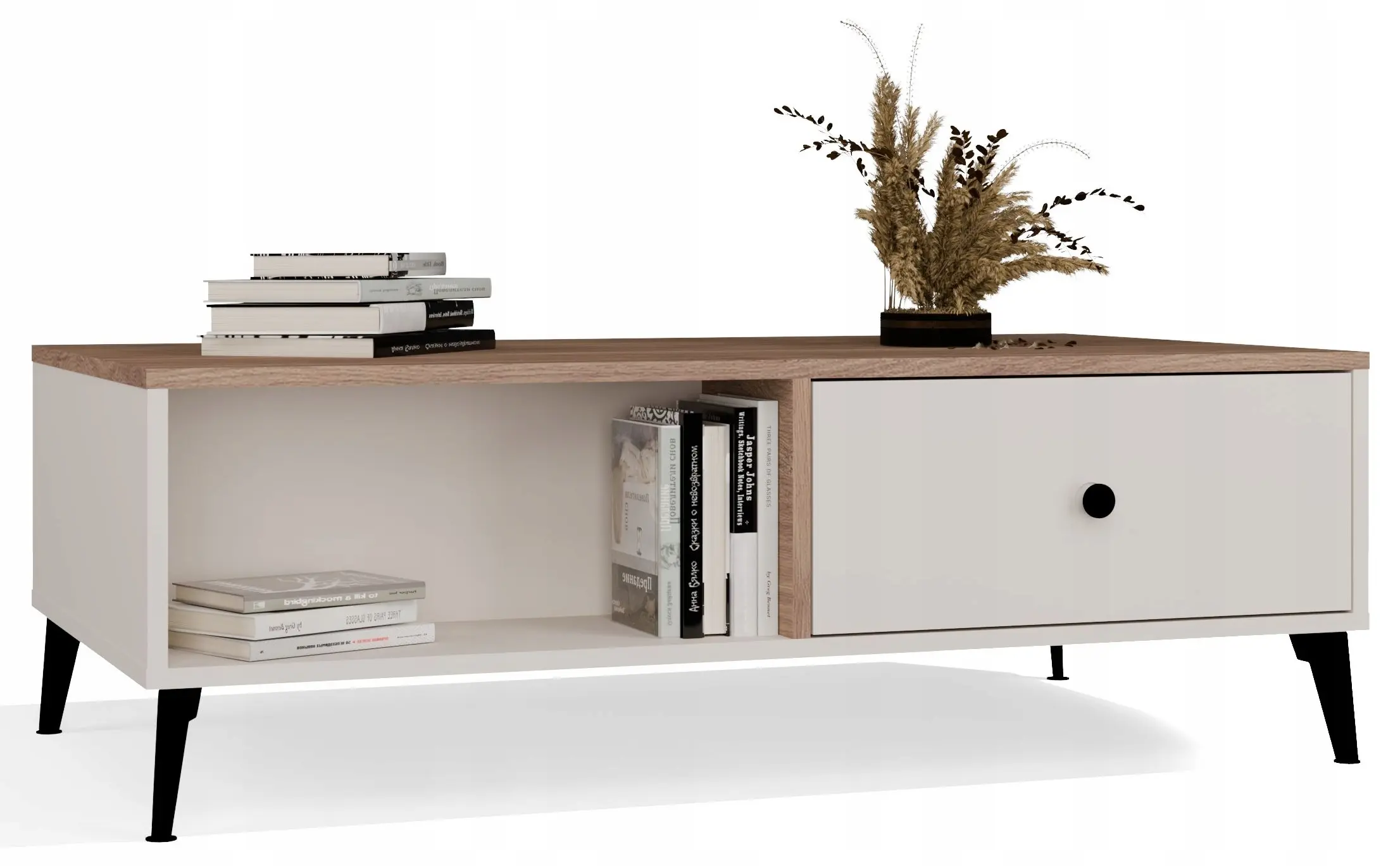 Журнальный столик TopEshop Point 2S 110 (Cashmere/Castello Oak)