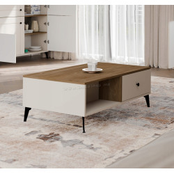 Masa pentru reviste TopEshop Point 2S 110 (Cashmere/Castello Oak)