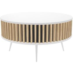 Masa pentru reviste TopEshop Ronda (White/Artisan Oak)