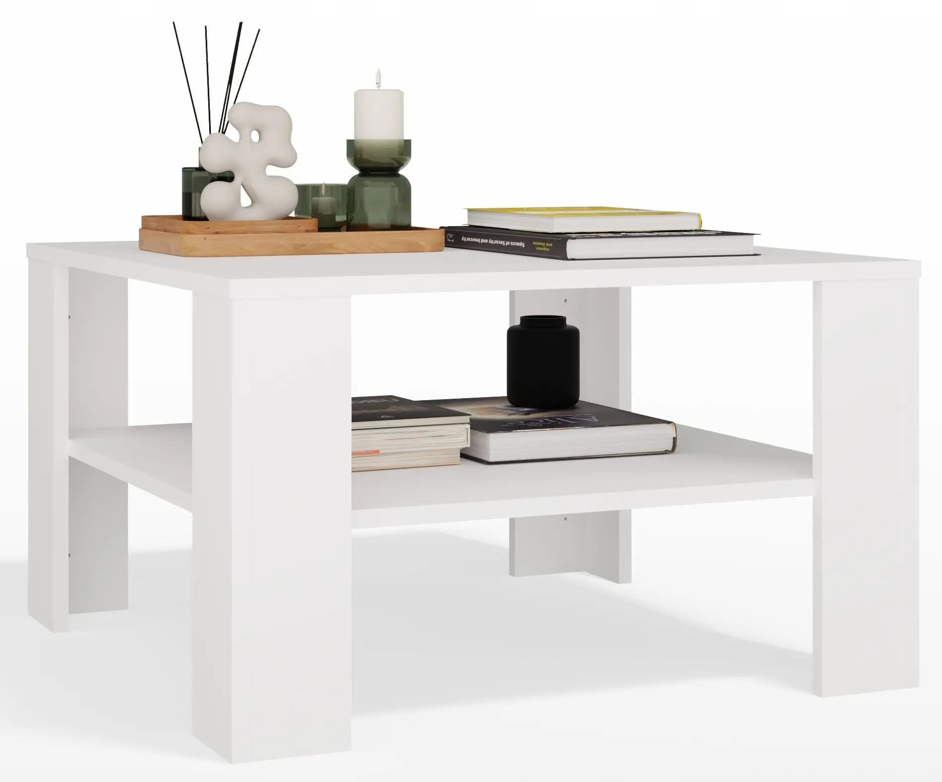 Masa pentru reviste TopEshop Square (White) - 2