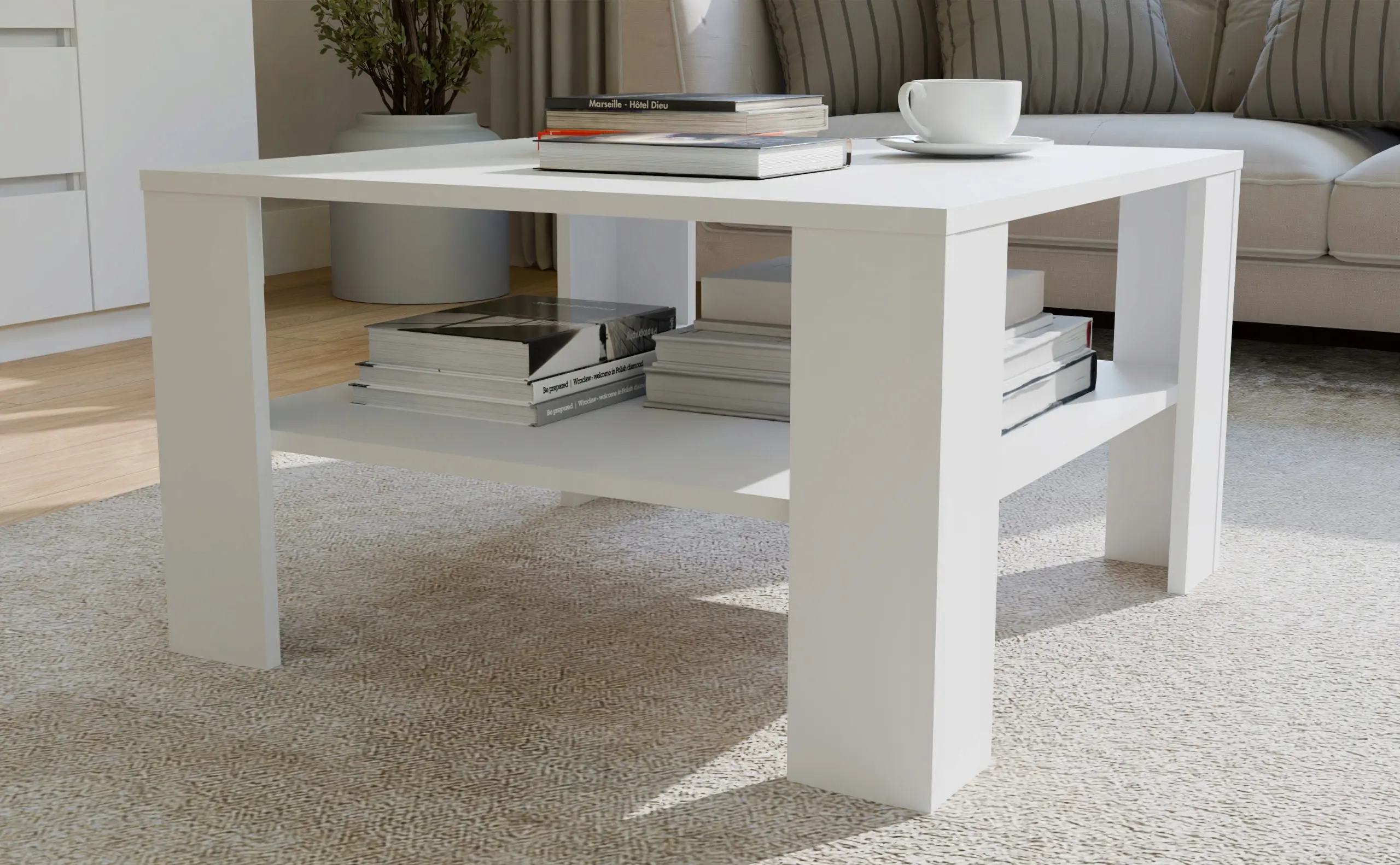 Masa pentru reviste TopEshop Square (White) - 6