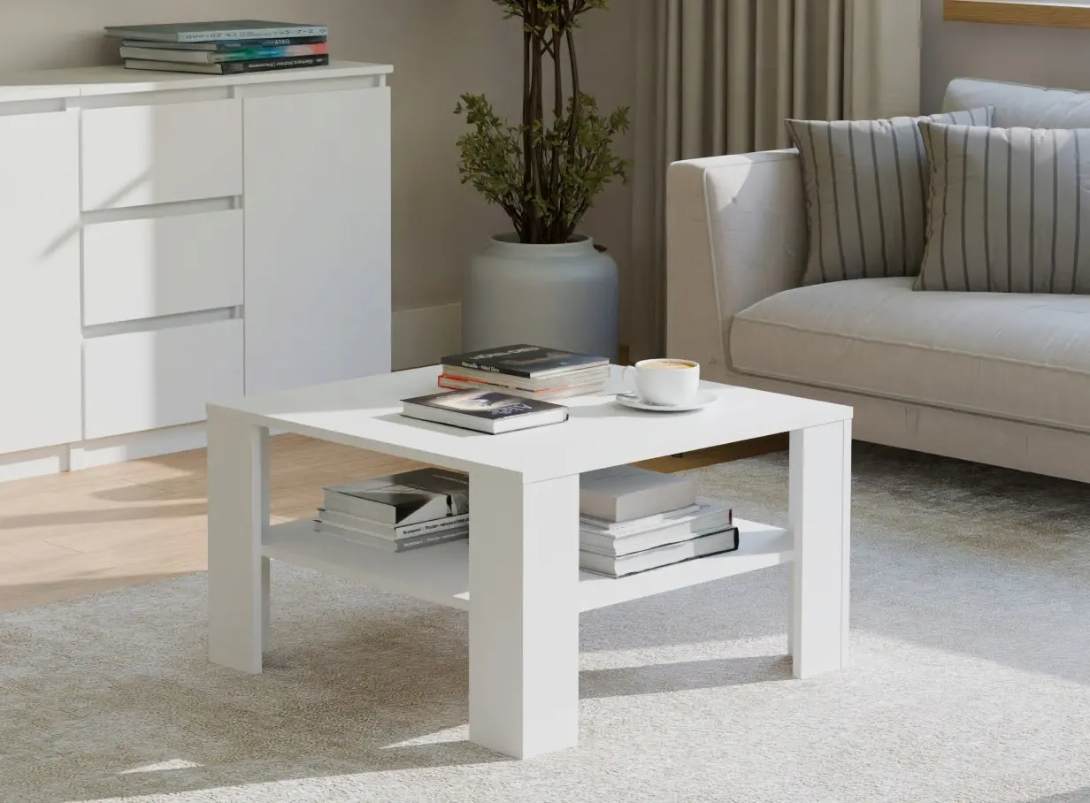 Masa pentru reviste TopEshop Square (White) - 7