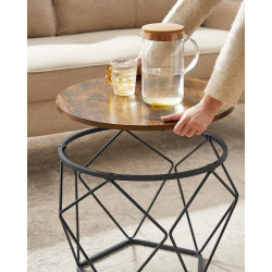 Set masute pentru reviste Vasagle LCT041K01 (Rustic Brown/Ink Black) Thumb