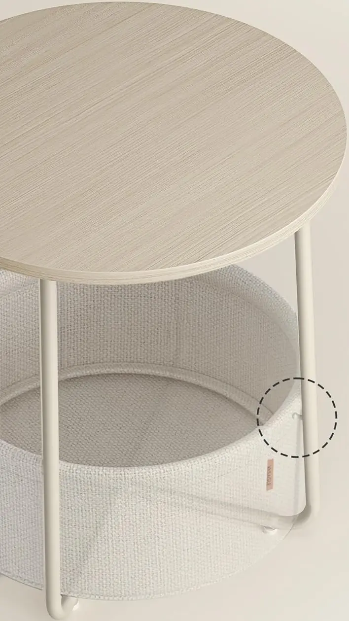 Masa pentru reviste Vasagle LET223K67 (Beige/Cream White) - 4