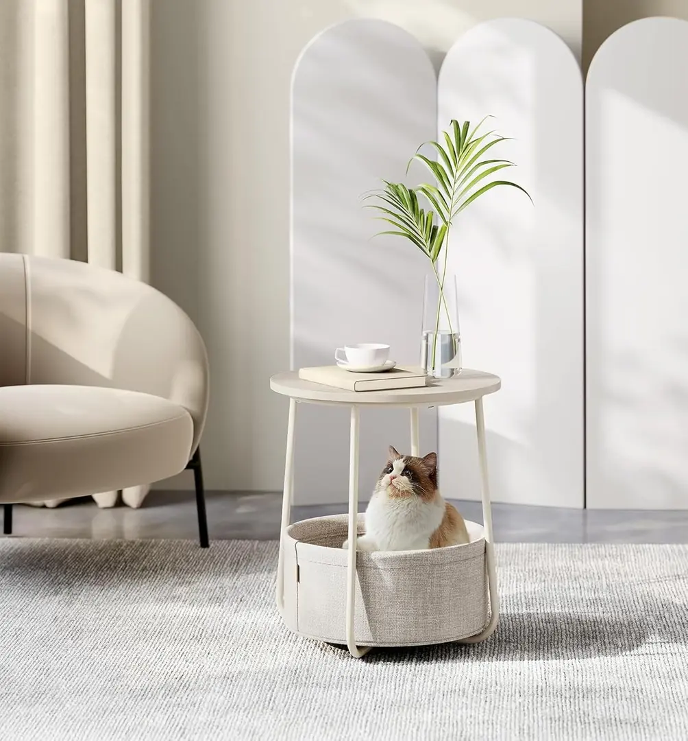 Masa pentru reviste Vasagle LET223K67 (Beige/Cream White)