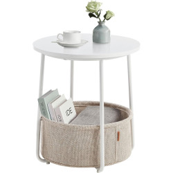 Masa pentru reviste Vasagle LET223W10 (White/Camel) Thumb