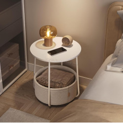 Masa pentru reviste Vasagle LET223W10 (White/Camel)