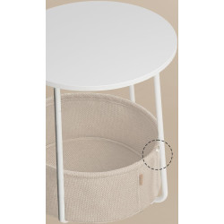 Masa pentru reviste Vasagle LET223W10 (White/Camel) Thumb