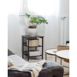 Masa pentru reviste Vasagle LET23X (Rustic Brown/Black) Thumb