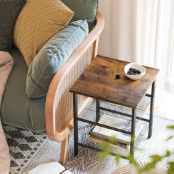 Masa pentru reviste Vasagle LET23X (Rustic Brown/Black) Thumb