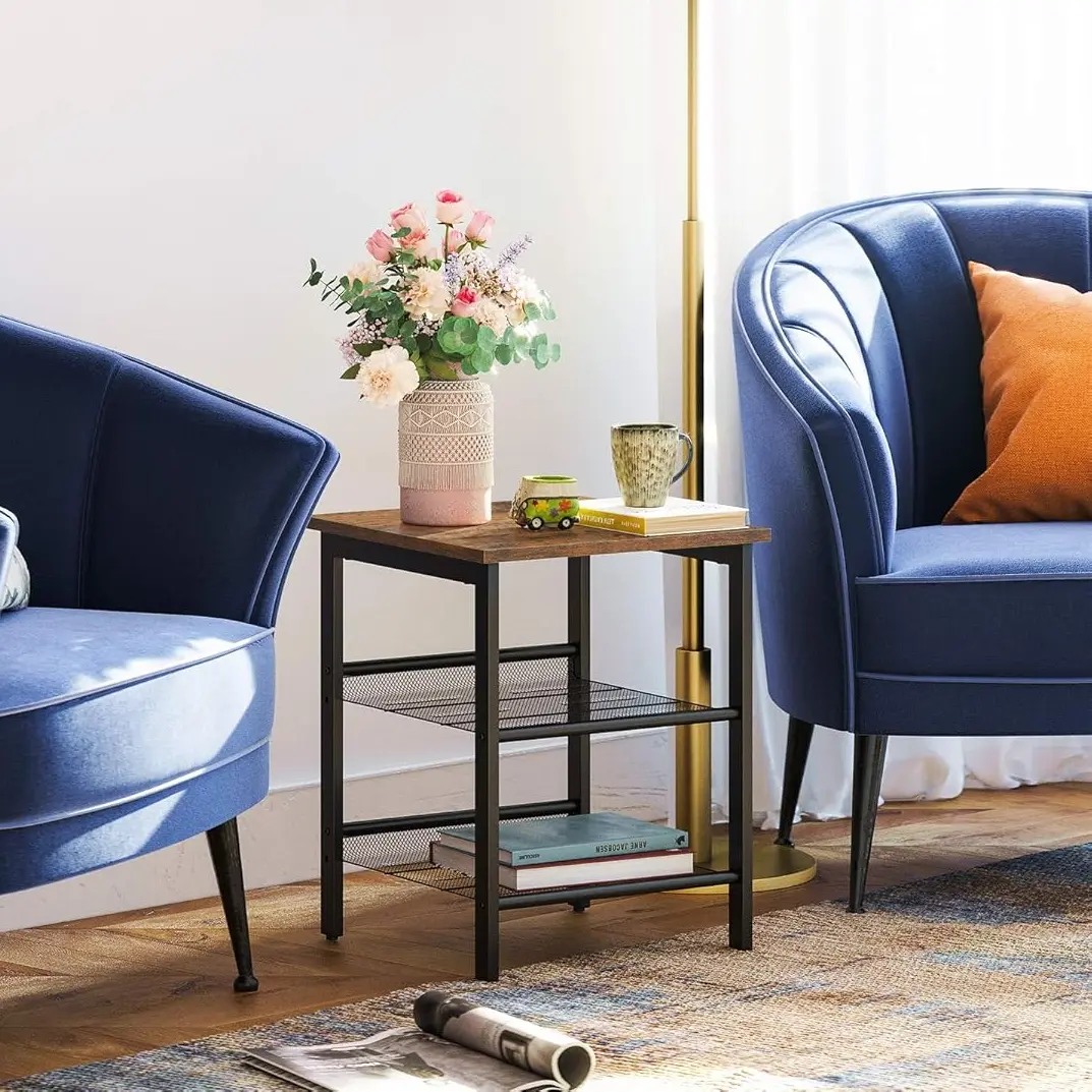 Masa pentru reviste Vasagle LET23X (Rustic Brown/Black)