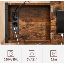 Masa pentru reviste Vasagle LET311B01 (Vintage Brown/Black) Thumb