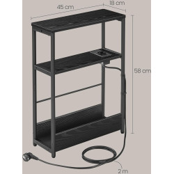 Журнальный столик Vasagle LET335B02 (Ebony Black/Ink Black) Thumb