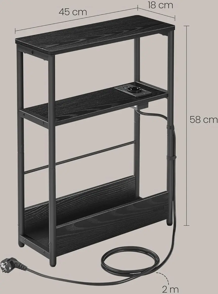 Журнальный столик Vasagle LET335B02 (Ebony Black/Ink Black) - 6