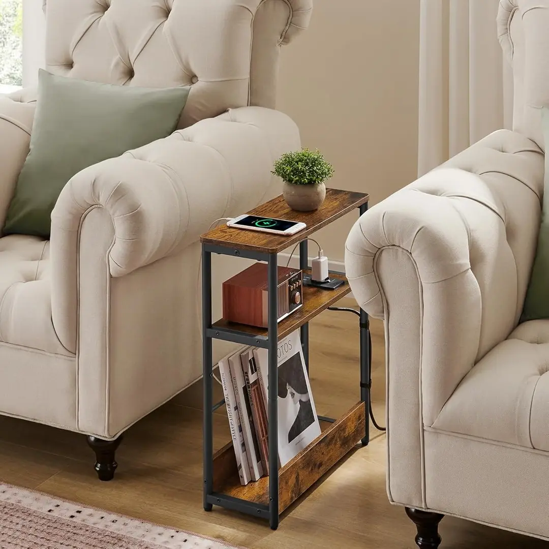 Masa pentru reviste Vasagle LET335K02 (Rustic Brown/Ink Black)