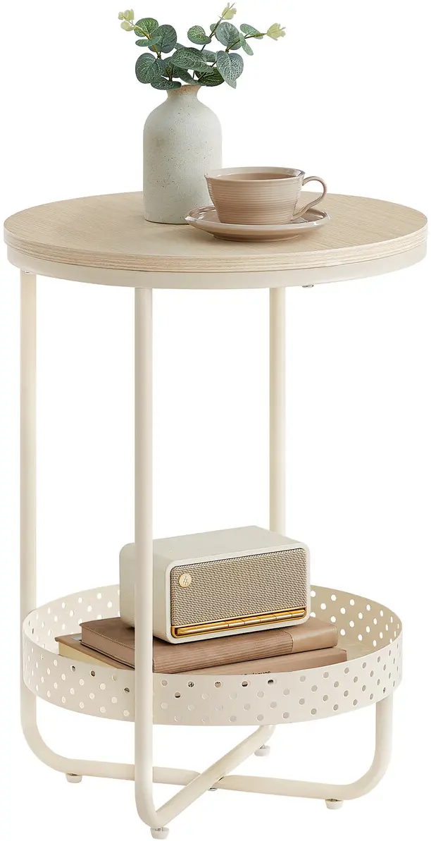 Masa pentru reviste Vasagle LET815L67 (Cream)