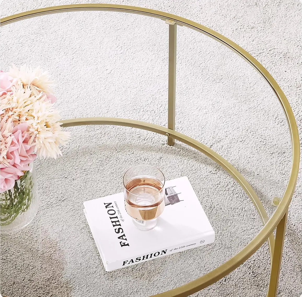 Masa pentru reviste Vasagle LGT21G (Gold)