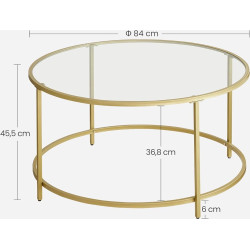 Masa pentru reviste Vasagle LGT21G (Gold) Thumb