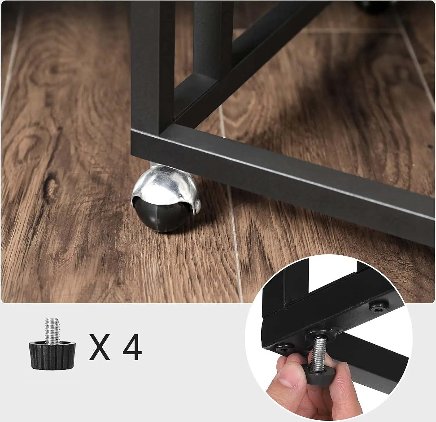 Masa pentru reviste Vasagle LNT050B02 (Greige/Black)